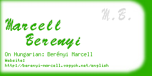 marcell berenyi business card